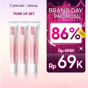 [BPOM COD]Cyeecare Tone-Up Cream Formulasi Pencerah Ganda Niacinamide & Arbutin. Pelembab Wajah Perawatan Mencerahkan Mencerahkan Hitam