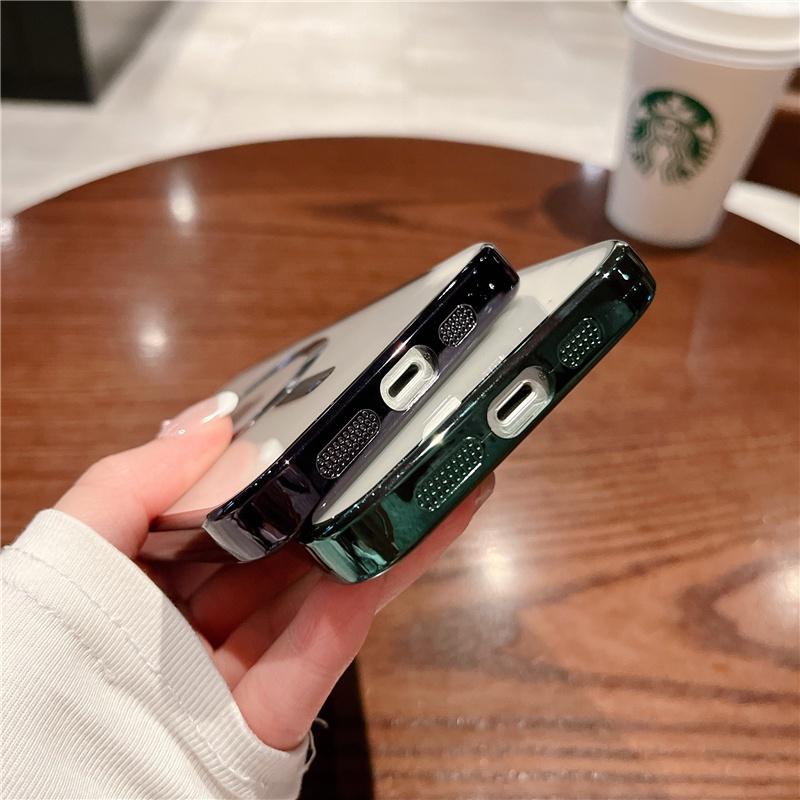 Softcase Original Resmi Magsafe Magnetic Wireless Charging Plating Case Untuk IPhone 15 14 13 12 11 Pro Max 8