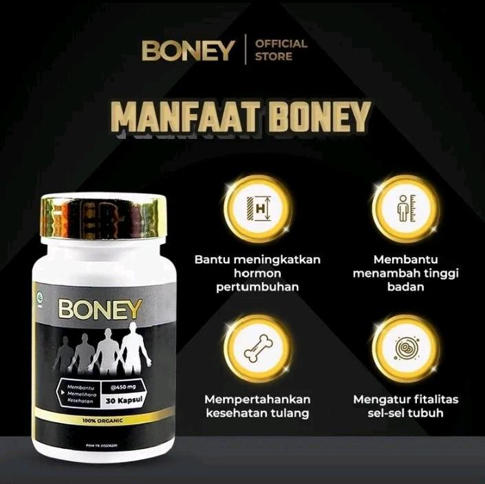 Boney Peninggi badan Suplemen kesehatan Tulang Pria & Wanita Naik 5-15 CM Aman BPOM Original 0