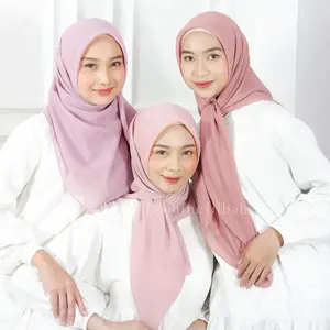 JasmineJilbab - 60 Warna Segiempat BELLA SQUARE Hijab Jilbab Polycotton Hycon Poton Polos Premium Lembut Muslim Kerudung