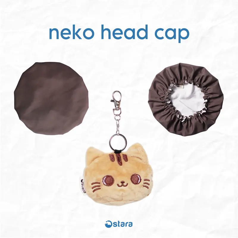 Neko Head Cap | Tudung Kepala | Penutup Kepala Helm Ojol | Pelindung Rambut Helm Motor Ojek 0