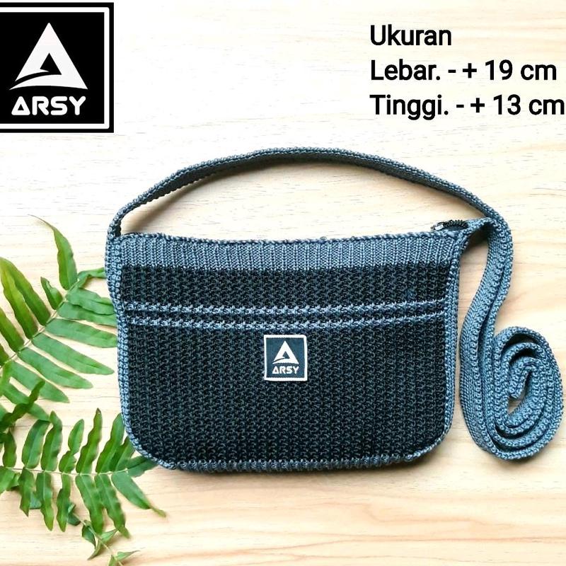 Tas Rajut Selempang Wanita Model Terbaru - 3 Pilihan Warna - Anyaman Original Asy 3