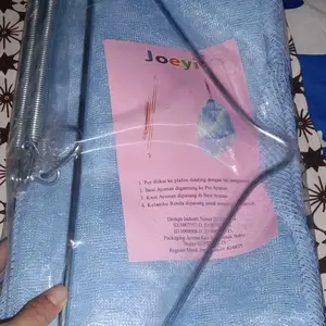 Joeyi Ayunan Bayi Gantung Per 2 Dengan Kelambu Biru Pink & Hijau