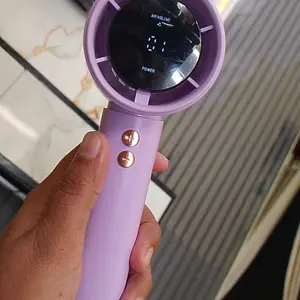 Kipas Mini Portable N68 5 Speed Wind Kipas Angin Genggam Dengan Tampilan Baterai LED