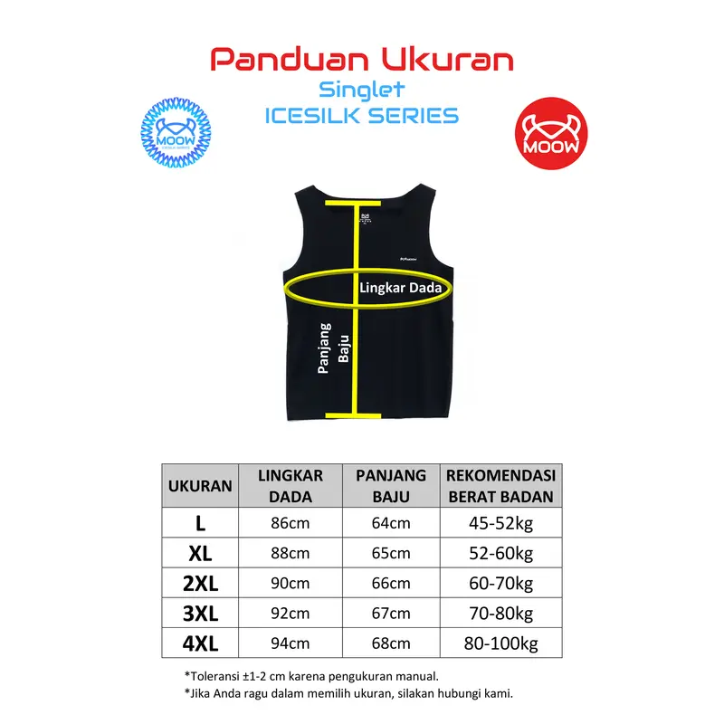 ROYAL VICTOR X MOOW Kaos Singlet Baju Dalaman Pria Icesilk Seamless Premium Adem Lembut Elastis Nyaman Seharian SP53 1