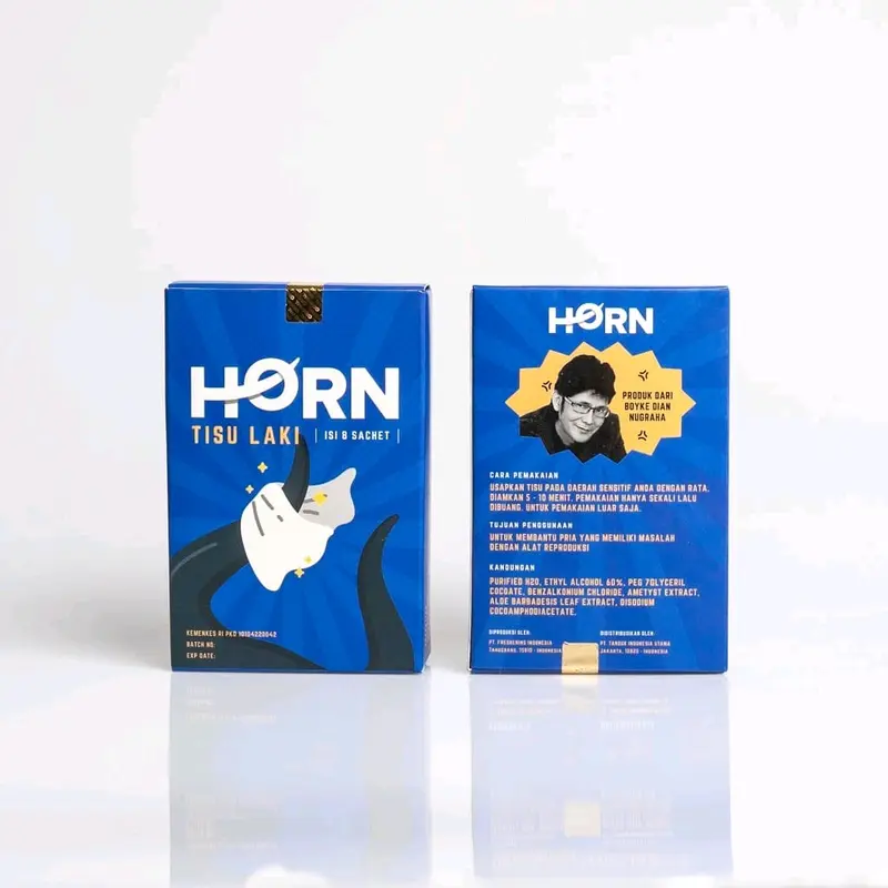 1 PAKET HORN SERBUK COKLAT+ HORN TISSU BY DR. BOYKE / 1 BOX 3