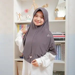 Ghania Hijab - Bergo Instan Daily Jersey Ukuran L Zahra Series  Kerudung Bergo Cantik