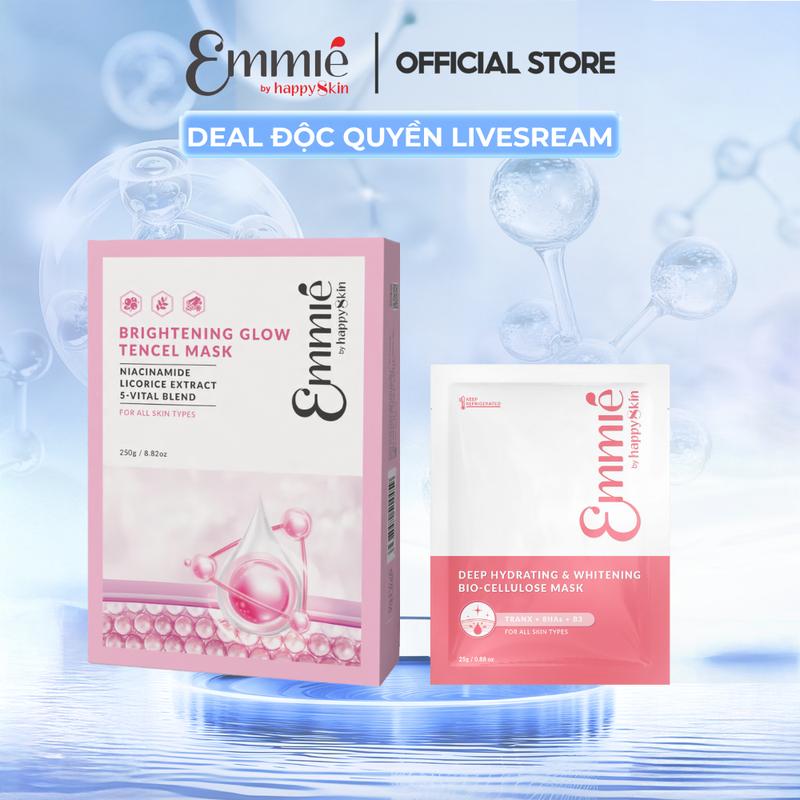 [ TRI ÂN ] Hộp 10 Mặt nạ vải Sinh học Tencel Hồng 25g ( Phiên Bản Nâng Cấp + Có Định Hình ) + 1 Miếng Mặt Nạ Biocellulose B3