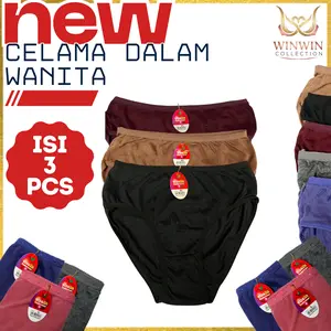 CD Winalin Warna Gelap Isi 3/6/12pcs Celana Dalam Remaja Dewasa Katun Polos Cewek Nyaman CD Winalin Warna Gelap Isi 3/6/12pcs Celana Dalam Remaja Dewasa Katun Polos Cewek Nyaman