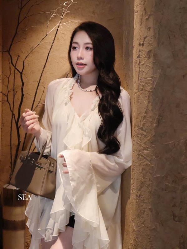 Áo tơ cao cấp hot hit hàng 2 lớp xịn - SEA 1