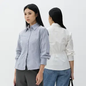 Kemeja Fitted Wanita | Katherine Shirt | HULM