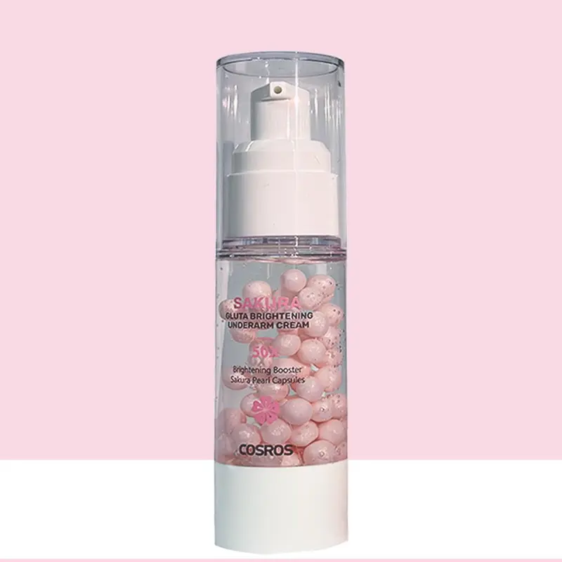 glutathione underarm whitening cream SAKURA GLUTA 2 Bottles Underarm Whitening Cream 30ml Brightening Underarm Deodorant Antiperspirant Pearl Moisturizing Cream