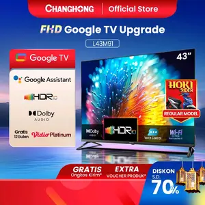 Changhong Google TV 43 inch FHD Google Smart TV Digital TV (L43M91) - L43M91