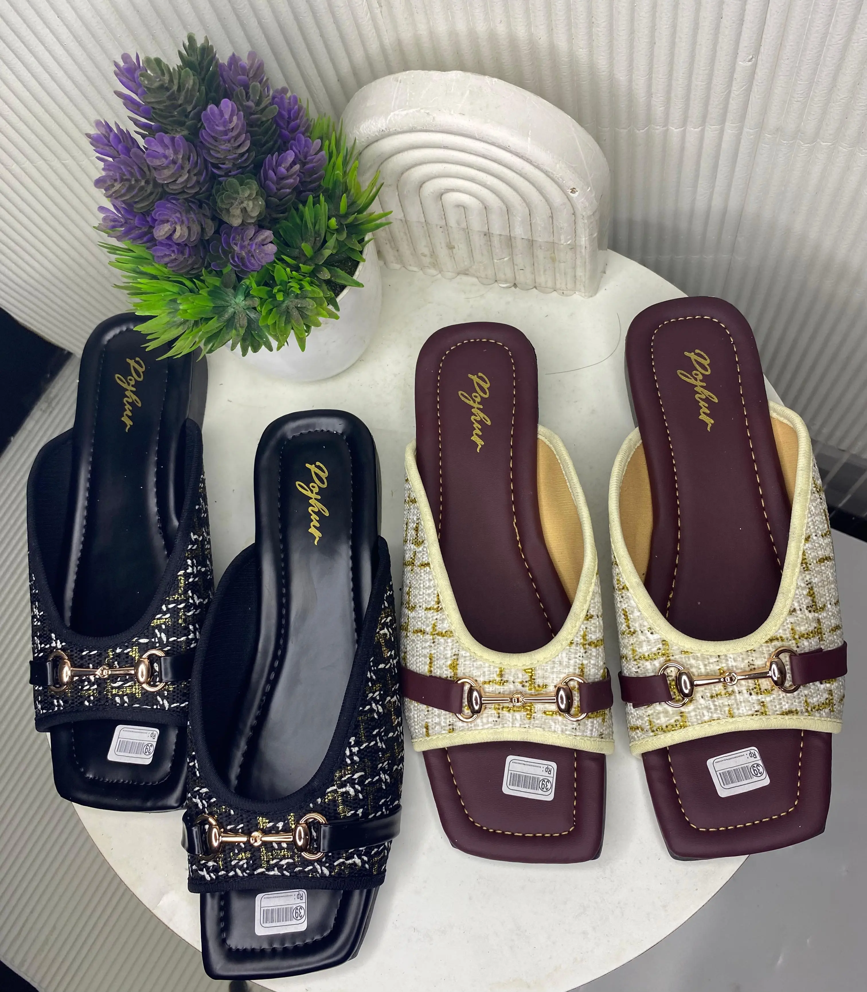 Kejora Sandal Wanita Empuk Kekinian Variasi Gesper Manual Trendy Terkini Sendal Flat Shoes WanitaFlat Shoes Wanita