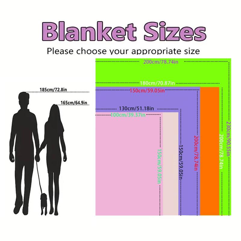 Product Introduction of Gorilla Game Tag Pattern Blanket, 1 Count Lightweight Flannel Blanket, Soft Sofa Bed Travel Camping Blanket, Cool Bedroom Bedroom Refresh Decor 1