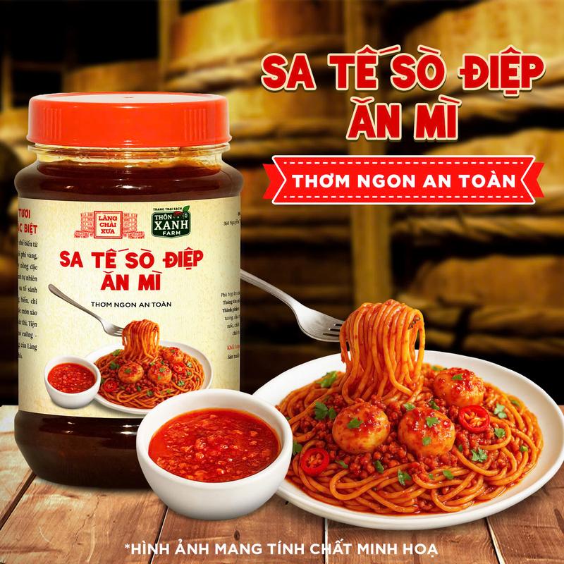Sa tế sò điệp Làng Chài Xưa hủ 260g dùng ăn mì các món chiên nướng phở bún cơm thơm ngon an toàn