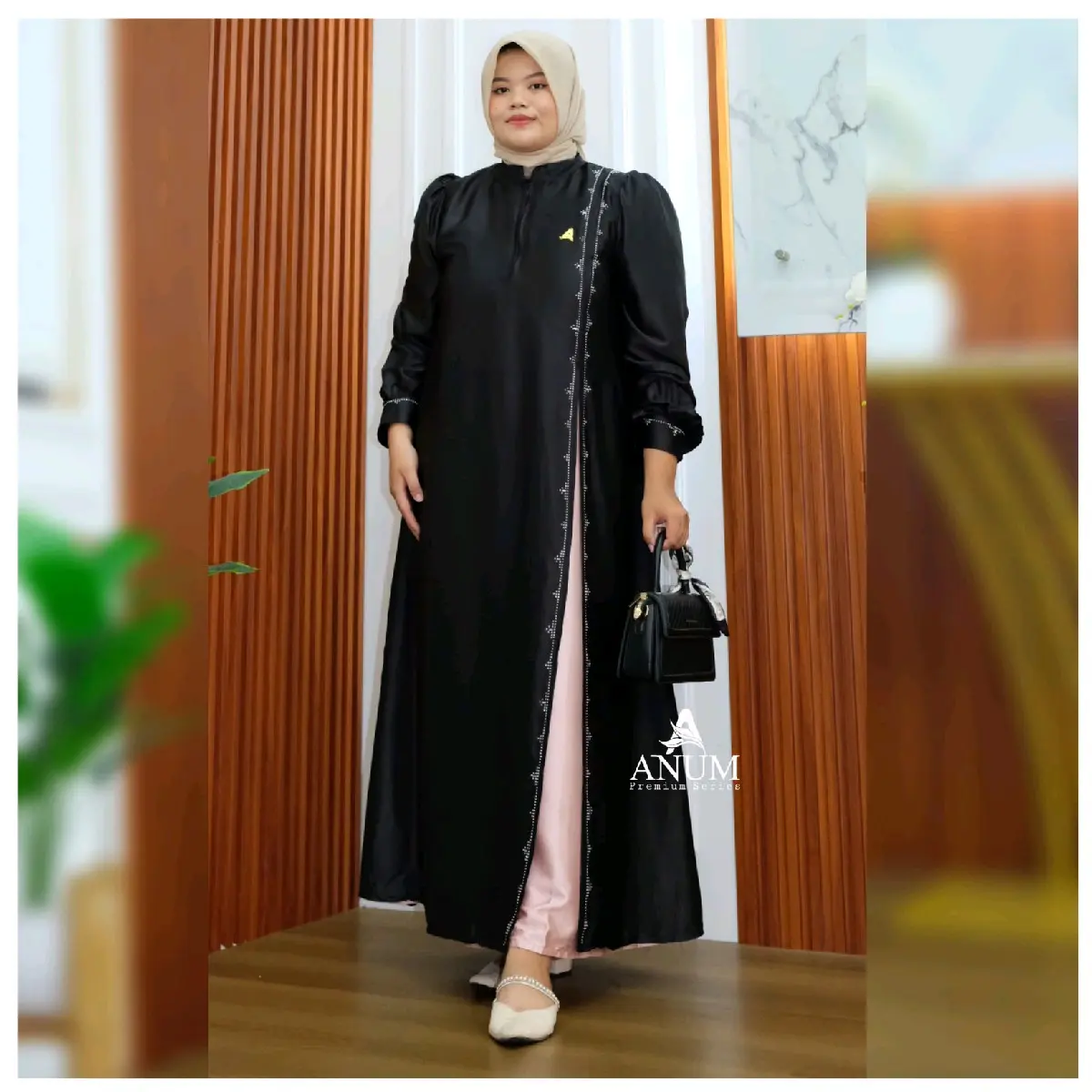 [JUMBO] Khalisa Abaya Ld 120 Matt. Armany Sutra Silk Adem Halus Lembut Kwalitas Butik