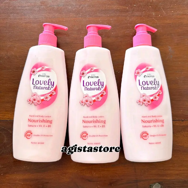 3pcs body lotion Lovely kemasan 400ml termurah body lotion emeron lovely 0