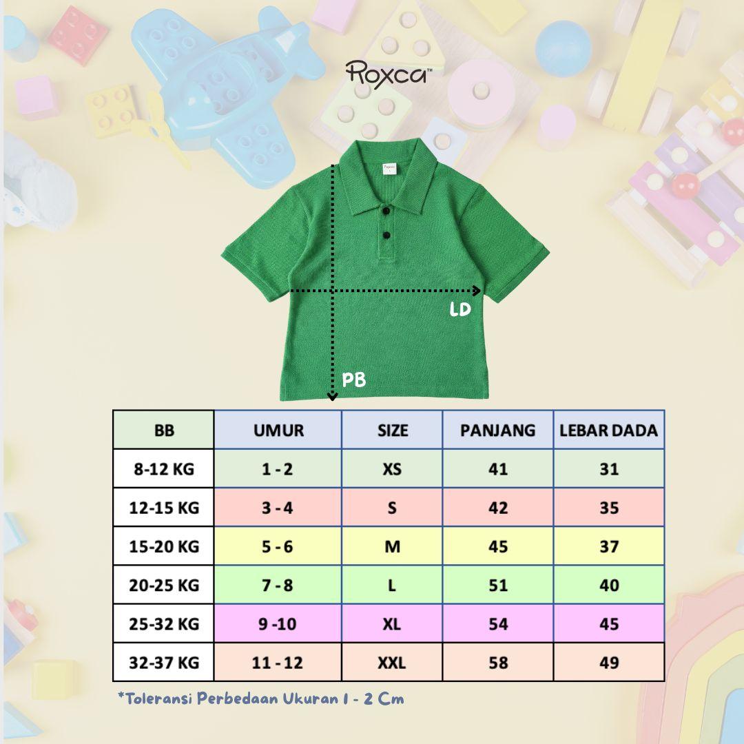 Roxca | Polo Shirt Oversize Anak 100% Cotton Pique Cowok Cewek 1-12 Tahun Adem Nyaman Bb57c765deb041b1874cc142e8b9adba~tplv Aphluv4xwc Origin Jpeg