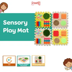 Mainan Edukasi Anak Sensory Play Mat / EVAMat Montessori Anak Bayi Playmat