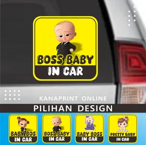 paket sticker mobil baby in car | stiker bayi | Baby On Board sticker