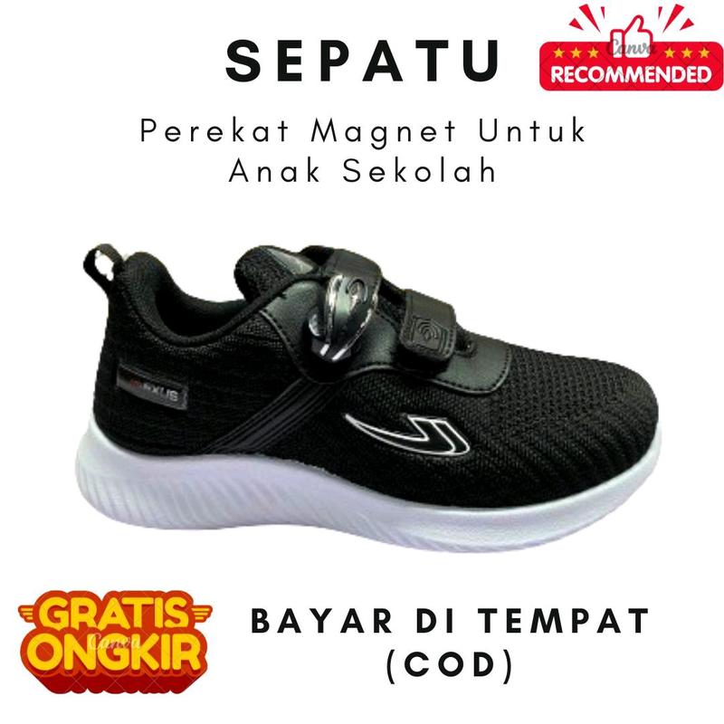 Sepatu Sekolah Magnet Model terbaru Newera Maxim Ringan Elastis dan Awet fashion 1