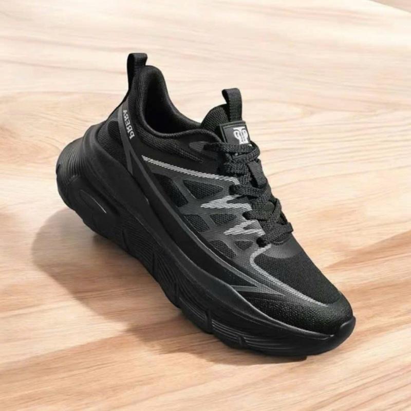 K-9 (Anh Tứ Shop) Giày thể thao cặp nam nữ siêu nhẹ và thoáng khí. Kiểu dáng hàn quôc màu đen.Sneaker Đế Bằng Jean k-9