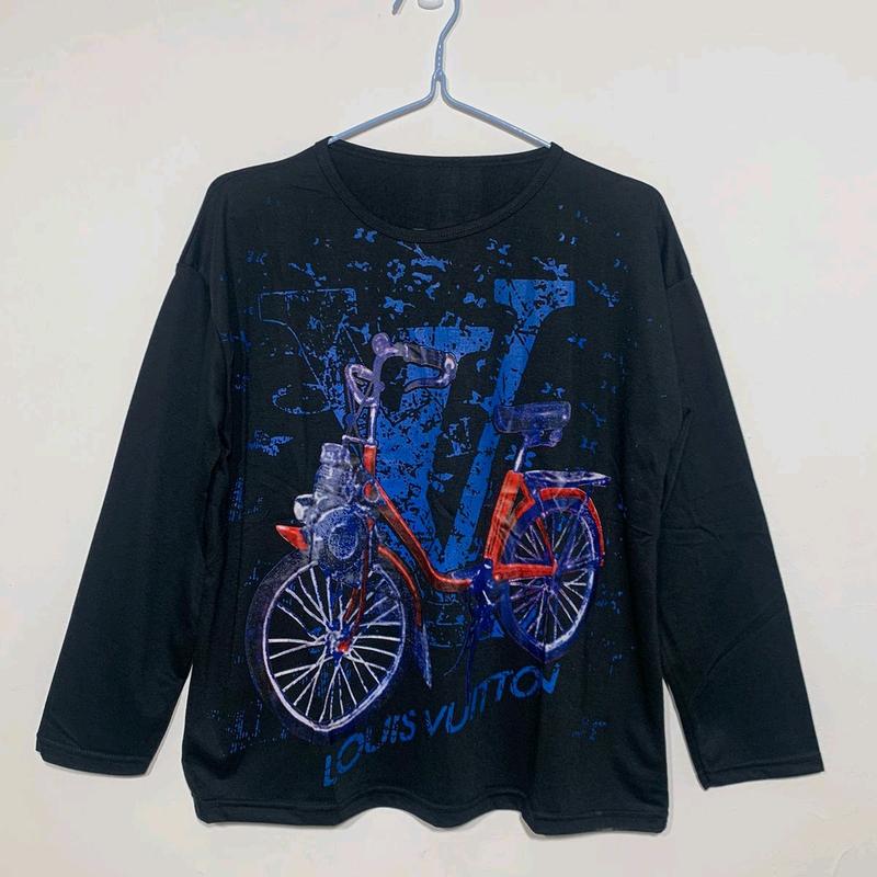 Kaos Wanita Kekinian Lengan Panjang Baju Bike Hitam Baju Atasan Wanita Terlaris Terbaru / Atasan Hijab Viral Adem Polos Lembut Nyaman 0
