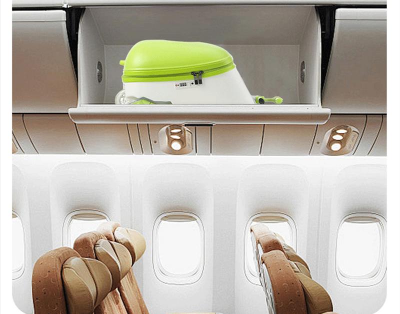 Product Introduction of 20 Inch Boarding Suitcase for Children ABS & PC Material Lazy Cart Mountable Baby Luggage Sets with Walking Feature Kid's Stroller Riding Suitcases For Travel 7