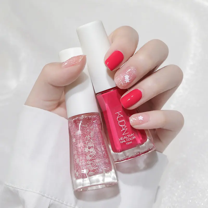 KUDAN N01-N40 Cat Kutek Kuku Peel Off Kutikula Wanita Cewek Halal Muslimah Sholat 10ML Bisa Di Kupas Nail Polish 40 Warna Colorful Wangi Tahan Lama Kering Art Tangan Pewarna
