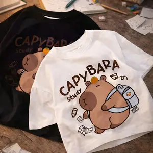 Kaos Anak Unisex CAPYBARA 1-13 Tahun Motif Baju Lucu Fashion Anak Trendi