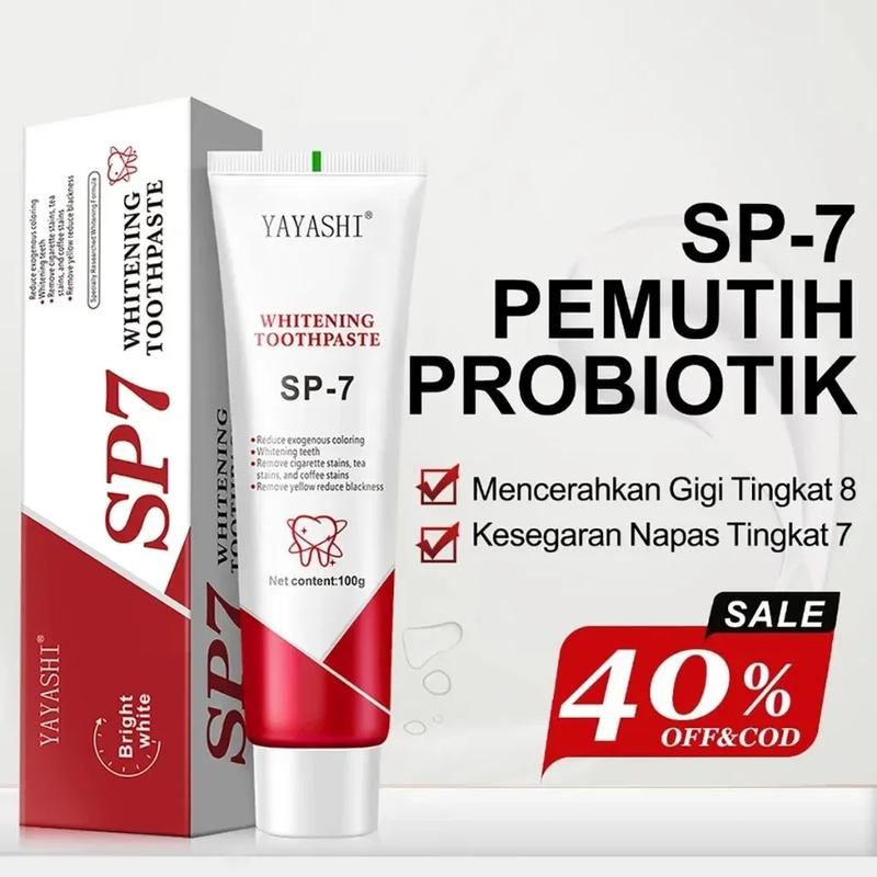 Product Introduction of Pasta Gigi YAYASHI SP7 Pemutih dan Penghilang Bau Mulut Rasa Natural Mint 100g - Probiotics, Penyegar 15