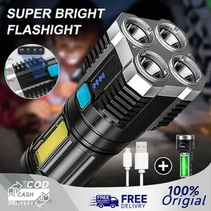[COD] Senter Camping LED Super Terang Portable Ringan Untuk Hiking Emergency Survival Gear Garansi
