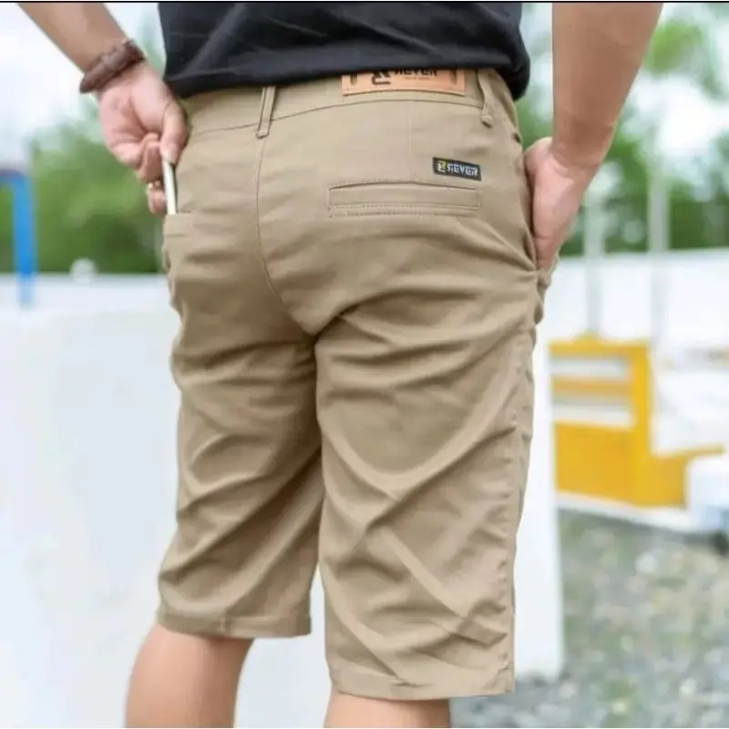 CHINO BIG SIZE 28 30 32 34 36 38 40 42 44 46 48 CELANA  CHINO PENDEK PRIA BAHAN KATUN AMERICAL DRILL GREADY REGULER KUALITAS PREMIUM 1