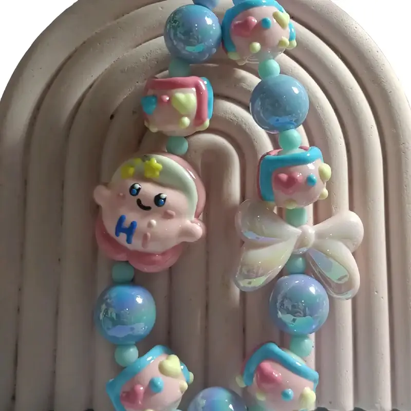 strap Hp Kirby pink blue cute manik serok 0