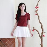 Gambar ORECCA - Chaemi Atasan Pita Wanita Lengan Pendek  imlek CNY - Maroon, L dari Orecca.id Kota Administrasi Jakarta Barat 3 Tokopedia