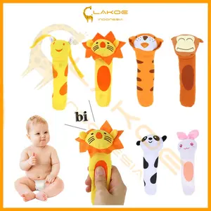 LAKOE Boneka rattle bayi doll toys mainan anak stik hewan animal binatang