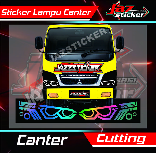 PROMO STICKER LAMPU DEPAN CANTER / CANTER / STICKER TRUCK / TRUCK ...