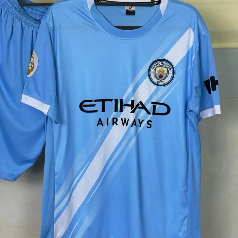 Quần áo bóng đá Thun Lạnh CLB ManCity sân nhà JS 25/26 Top 3