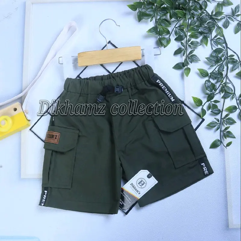 Dikhamz collection  - Celana Cargo Anak Strip-z/ Celana Anak/ Cargo Anak/ Celana Anak Cargo/ Celana pendek anak 6