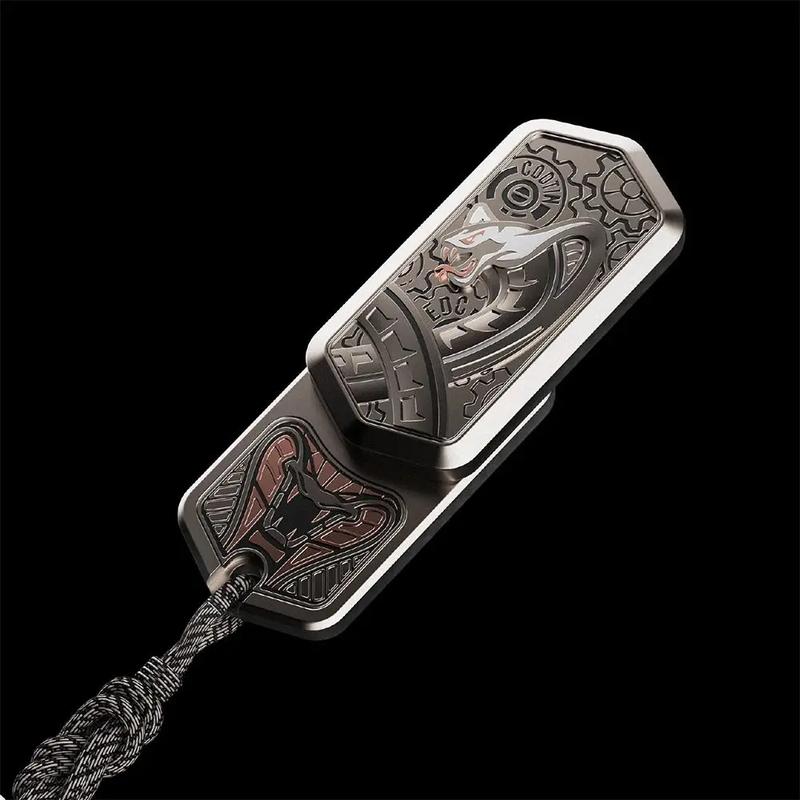 Rắn Mamba Đen, bộ đẩy âm thanh nhịp điệu bằng thép không gỉ, bộ đẩy từ tính dạng đoạn, dụng cụ giải tỏa căng thẳng, giảm stress.