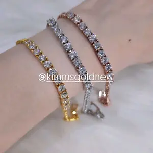 Kimmsgoldnew Gelang Sisiknaga Permata Dengan Desain Elegan dan Berkilau Cocok untuk Pesta dan Acara Formal