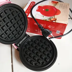 Waffle Mini Mesin Pembuat - Cetakan Pancake Anti Lengket Electric Maker.