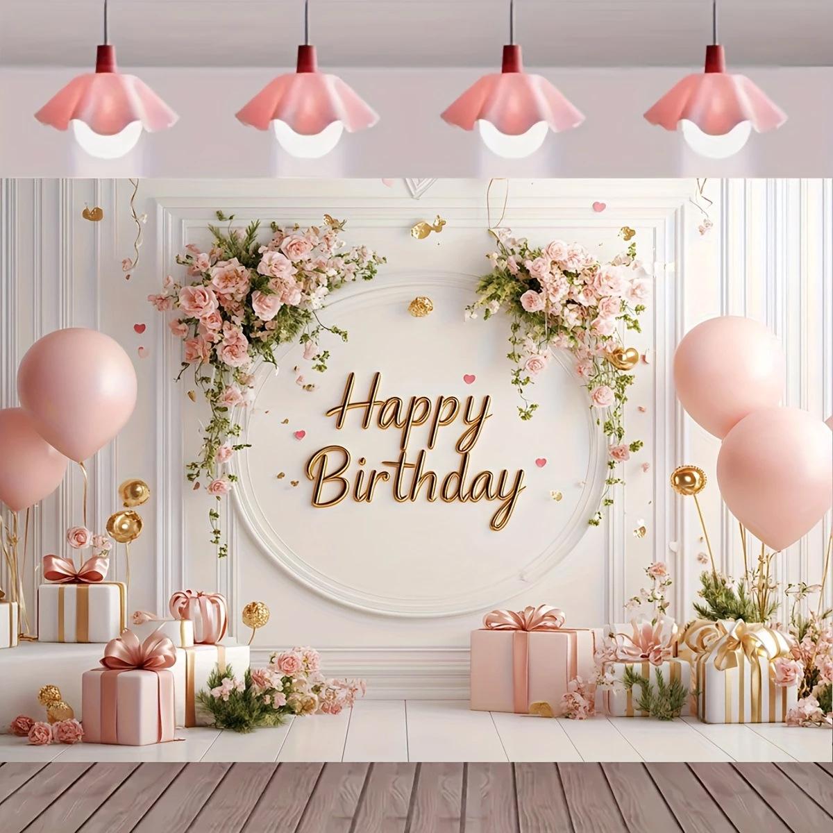 Dekorasi Latar Belakang Gantung untuk Pesta Ulang Tahun Mewah 2026, Suasana Interior