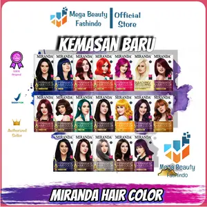 Miranda Hair Color (Cat Rambut Permanen) Series 30ml | Pastel Color Series | Smokey Ash | Milk Tea | Earth Series