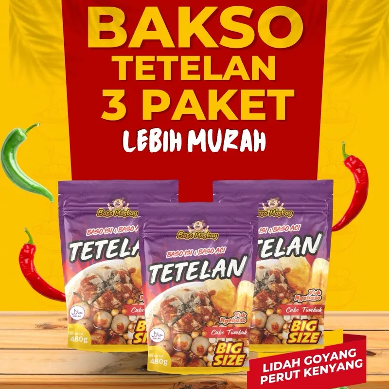 Paket Murah Bakso Masbay, Bakso Tetelan, Bakso Aci, Cuanki - Makanan Instan - Food 0