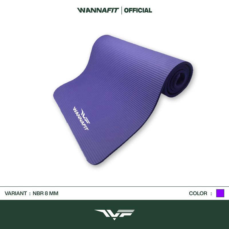 WANNAFIT Matras Yoga All Variant | NBR 8mm & TPE 6mm | Alat Olahraga Rumah 7