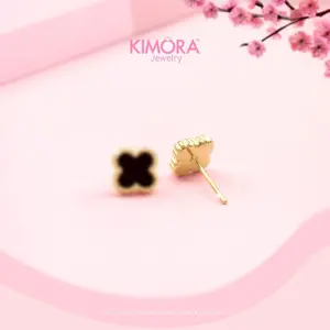 Kimora - Anting Tusuk Titanium Wanita Bunga Semangi Rika  Ant66