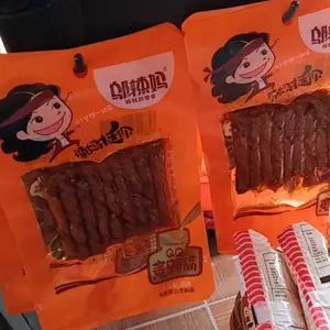 Wulama Cemilan Vegetarian Spicy Tendon Garlic Vegan 70gr - 100gr Pedas Halal MUI Kualitas Terbaik