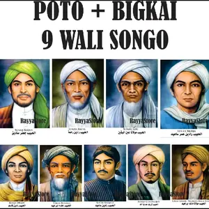 POSTER HABAIB DAN ULAMA WALISONGO semi lukisan UKURAN JUMBO FOTO+BINGKAI